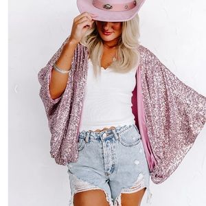 Sequin cardigan from Impressions.  Size 2x and new with tags